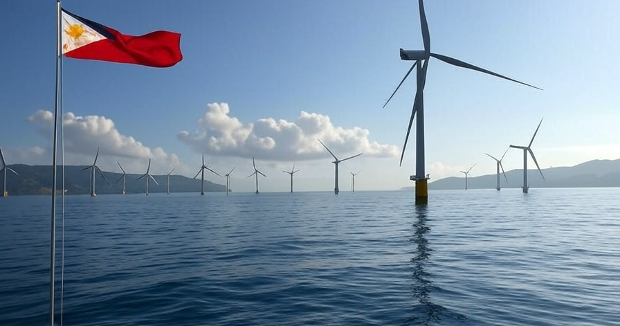 Art render of Philippines offshore wind project